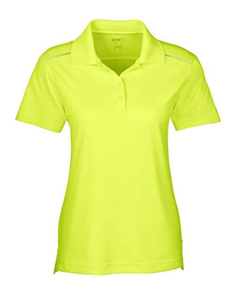 CORE365 Women's Radiant Performance Piqué Polo with Reflective Piping