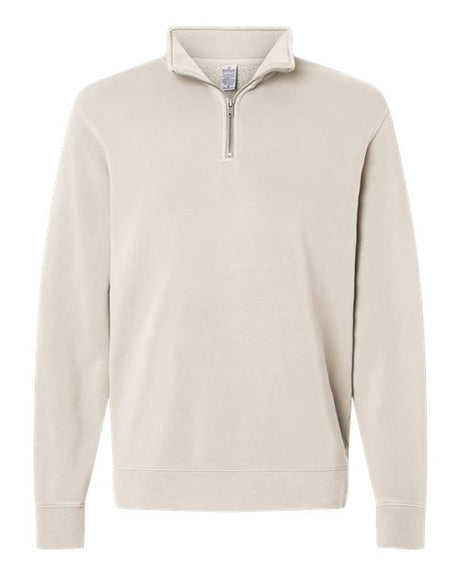 Independent Trading Co. Men's Pigment-Dyed Quarter-Zip Pullover-1