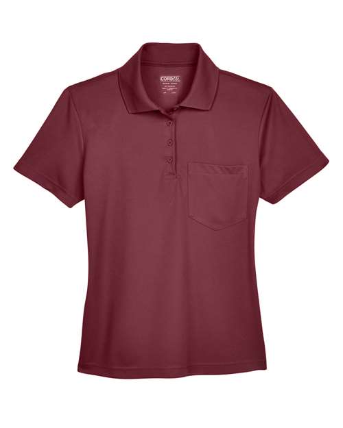 CORE365 Women's Origin Performance Piqué Polo with Pocket-1
