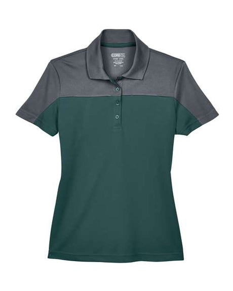 CORE365 Women's Balance Colorblock Performance Piqué Polo-1