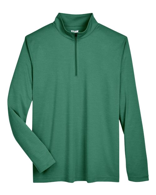 Team 365 Men's Zone Sonic Heather Performance Quarter-Zip Pullover-1