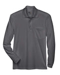 CORE365 Men's Pinnacle Performance Long Sleeve Piqué Polo with Pocket-1