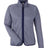 CORE365 Women's Venture Heathered Stripe Full-Zip Jacket-1