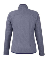 CORE365 Women's Venture Heathered Stripe Full-Zip Jacket-2