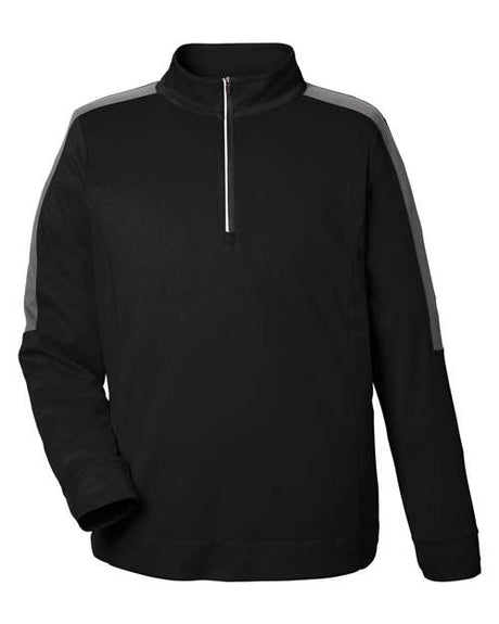 CORE365 Men's Market Snag Protect Mesh Colorblock Quarter-Zip Pullover-1