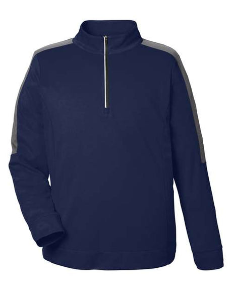 CORE365 Men's Market Snag Protect Mesh Colorblock Quarter-Zip Pullover-1