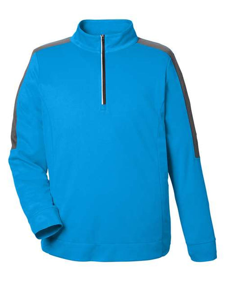 CORE365 Men's Market Snag Protect Mesh Colorblock Quarter-Zip Pullover-1