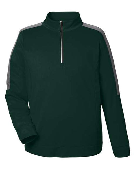 CORE365 Men's Market Snag Protect Mesh Colorblock Quarter-Zip Pullover-1