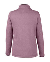 CORE365 Women's Venture Heathered Stripe Quarter-Zip Pullover-2