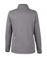 CORE365 Women's Venture Heathered Stripe Quarter-Zip Pullover-2