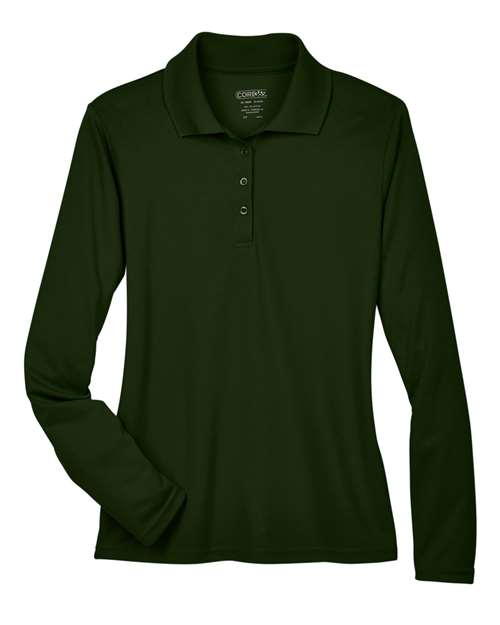 CORE365 Women's Pinnacle Performance Long Sleeve Piqué Polo-1