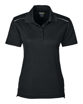 CORE365 Women's Radiant Performance Piqué Polo with Reflective Piping