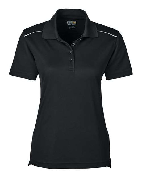 CORE365 Women's Radiant Performance Piqué Polo with Reflective Piping