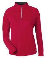 CORE365 Women's Origin Performance Pique Quarter-Zip Pullover-1