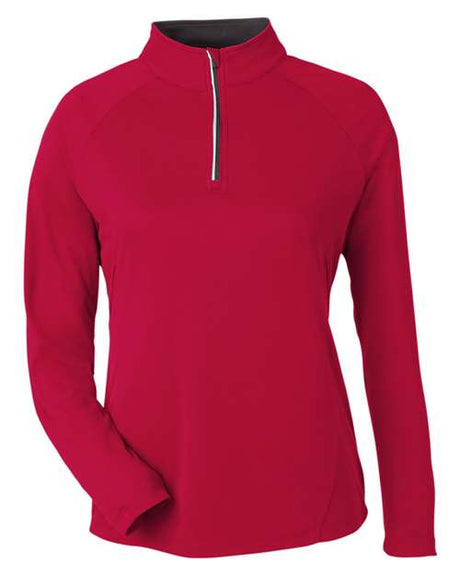 CORE365 Women's Origin Performance Pique Quarter-Zip Pullover-1