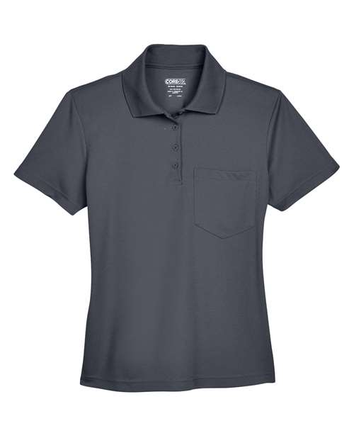 CORE365 Women's Origin Performance Piqué Polo with Pocket-1