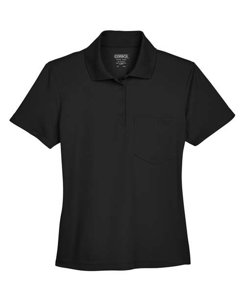 CORE365 Women's Origin Performance Piqué Polo with Pocket-1