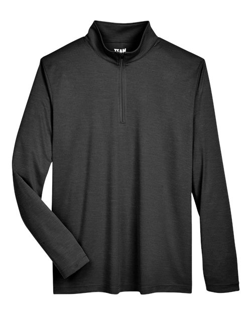 Team 365 Men's Zone Sonic Heather Performance Quarter-Zip Pullover-1