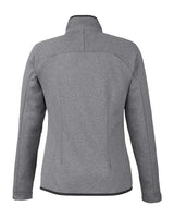 CORE365 Women's Venture Heathered Stripe Full-Zip Jacket-2