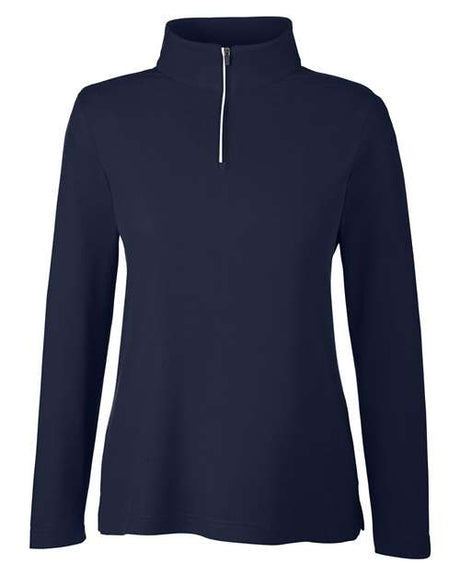 CORE365 Women's Fusion ChromaSoft Pique Quarter-Zip Pullover-1