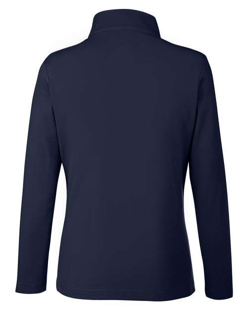 CORE365 Women's Fusion ChromaSoft Pique Quarter-Zip Pullover-2