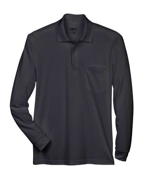 CORE365 Men's Pinnacle Performance Long Sleeve Piqué Polo with Pocket-1