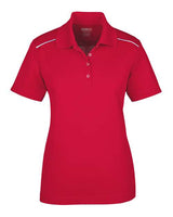 CORE365 Women's Radiant Performance Piqué Polo with Reflective Piping
