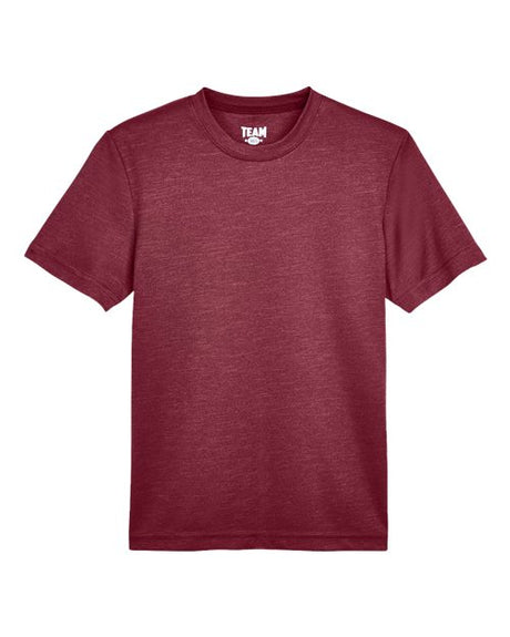 Team 365 Youth Sonic Heather Performance T-Shirt-1