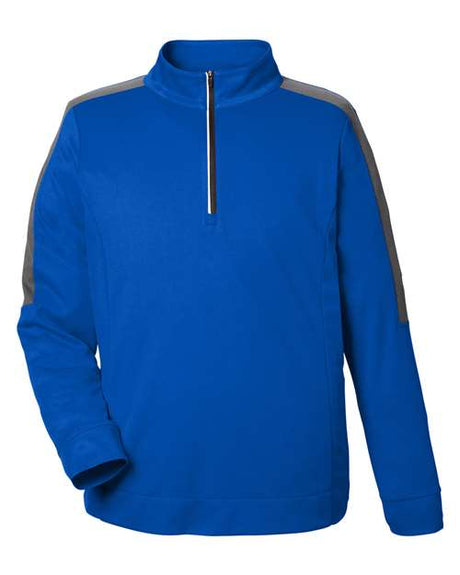 CORE365 Men's Market Snag Protect Mesh Colorblock Quarter-Zip Pullover-1
