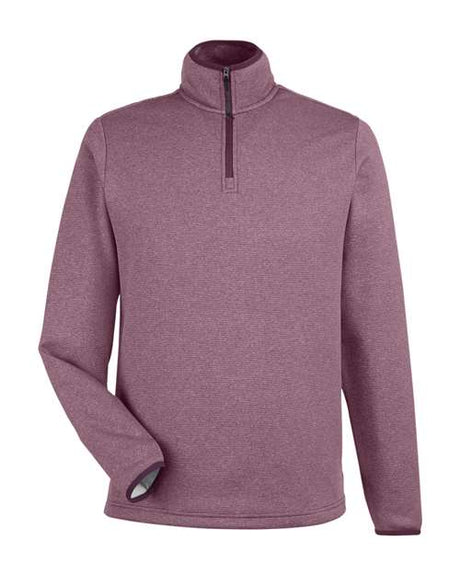 CORE365 Men's Venture Heathered Stripe Quarter-Zip Pullover-1
