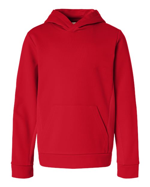 Team 365 Youth Squad Hooded Tech Fleece Pullover-1