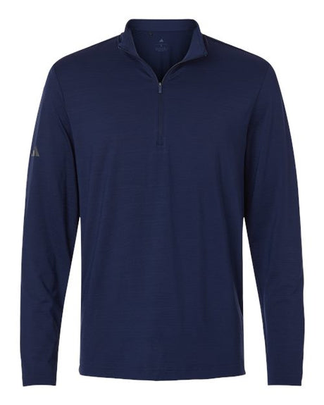 adidas Men's Textured Stripe Quarter-Zip Pullover-1