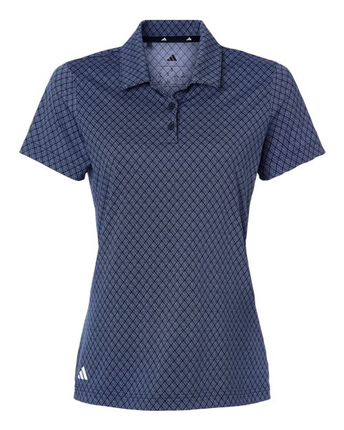 adidas Women's 4-Way Stretch Printed Polo-1