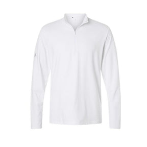 adidas Men's Textured Stripe Quarter-Zip Pullover-1