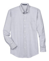 Devon & Jones Men's Crown Collection Banker Stripe Woven Dress Shirt-1
