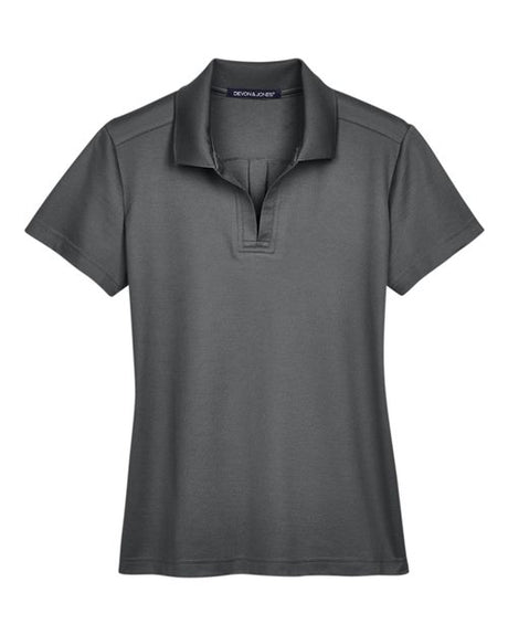 Devon & Jones Women's CrownLux Performance Plaited Polo-1