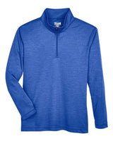 Team 365 Youth Zone Sonic Heather Performance Quarter-Zip Pullover-1