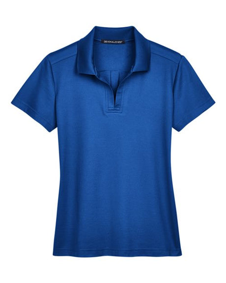 Devon & Jones Women's CrownLux Performance Plaited Polo-1
