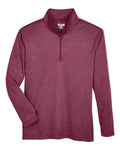Team 365 Youth Zone Sonic Heather Performance Quarter-Zip Pullover-1