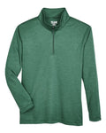 Team 365 Youth Zone Sonic Heather Performance Quarter-Zip Pullover-1