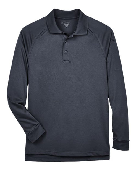 Harriton Men's Advantage Long Sleeve Tactical Polo-1