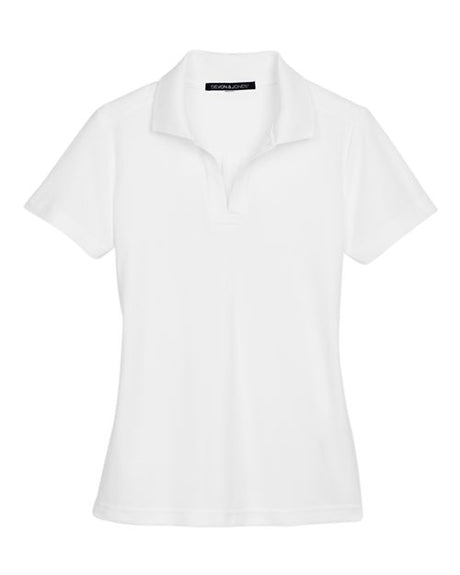 Devon & Jones Women's CrownLux Performance Plaited Polo-1