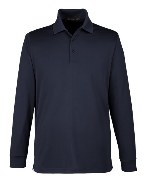 Harriton Men's Advantage Snag Protection Plus IL Long Sleeve Polo-1