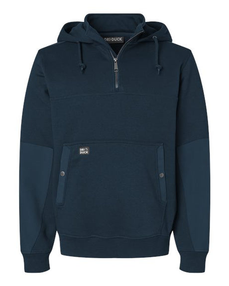 DRI DUCK Men's Mission Quarter-Zip Hooded Pullover-1