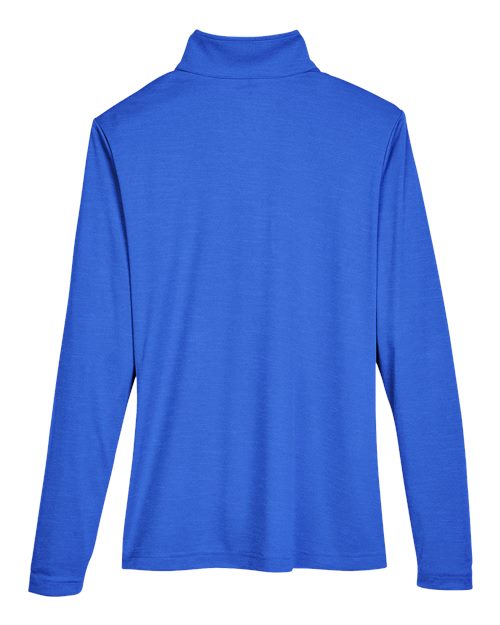 Team 365 Women's Zone Sonic Heather Performance Quarter-Zip Pullover-2