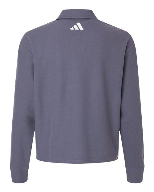 adidas Women's Beyond Long Sleeve Loose Polo-2