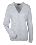 Harriton Women's Pilbloc V-Neck Button Cardigan Sweater