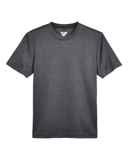 Team 365 Youth Sonic Heather Performance T-Shirt-1