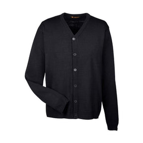Harriton Men's Pilbloc V-Neck Button Cardigan Sweater
