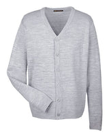 Harriton Men's Pilbloc V-Neck Button Cardigan Sweater